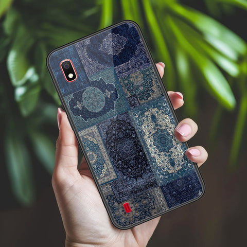 Samsung Galaxy A10 Cover - ONation Persian Rugs Series 2 - HQ Ultra Shine Premium Infinity Glass Soft Silicon Borders Case