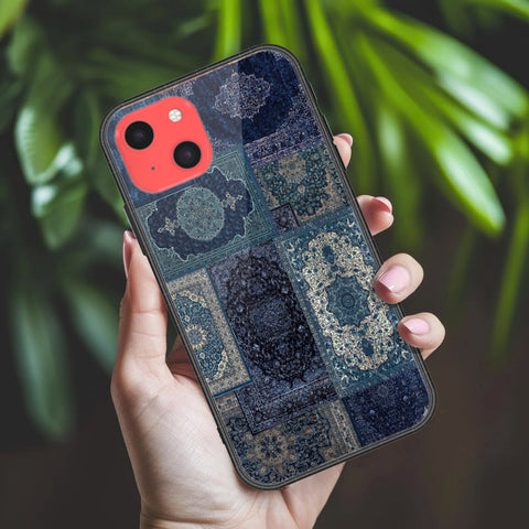 iPhone 13 Mini Cover - ONation Persian Rugs Series 2 - HQ Ultra Shine Premium Infinity Glass Soft Silicon Borders Case