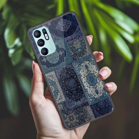 Oppo Reno 6 Cover - ONation Persian Rugs Series 2 - HQ Ultra Shine Premium Infinity Glass Soft Silicon Borders Case