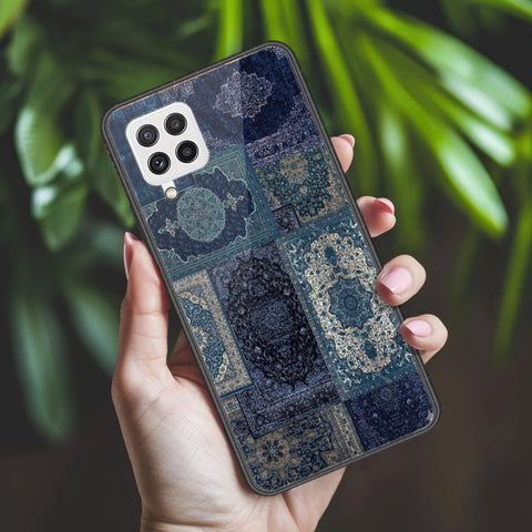 Samsung Galaxy M22 Cover - ONation Persian Rugs Series 2 - HQ Ultra Shine Premium Infinity Glass Soft Silicon Borders Case