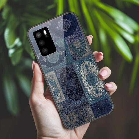 Oppo A16 Cover - ONation Persian Rugs Series 2 - HQ Ultra Shine Premium Infinity Glass Soft Silicon Borders Case