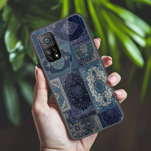 Xiaomi Mi 10T Cover - ONation Persian Rugs Series 2 - HQ Ultra Shine Premium Infinity Glass Soft Silicon Borders Case