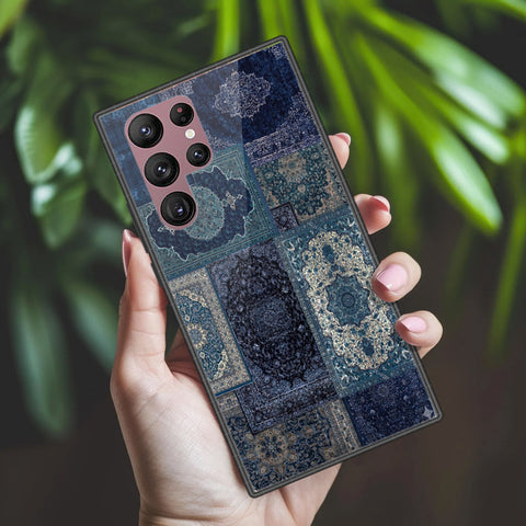 Samsung Galaxy S22 Ultra 5G Cover - ONation Persian Rugs Series 2 - HQ Ultra Shine Premium Infinity Glass Soft Silicon Borders Case