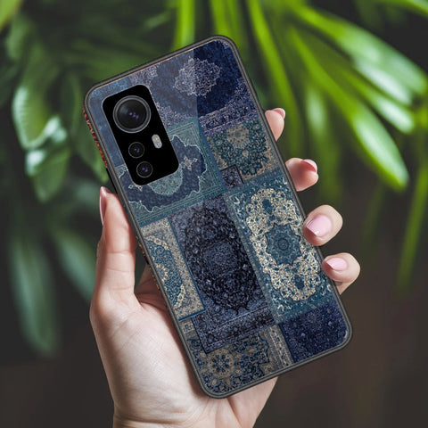 Xiaomi 12 Pro Cover - ONation Persian Rugs Series 2 - HQ Ultra Shine Premium Infinity Glass Soft Silicon Borders Case
