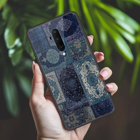 OnePlus 7T Pro Cover - ONation Persian Rugs Series 2 - HQ Ultra Shine Premium Infinity Glass Soft Silicon Borders Case