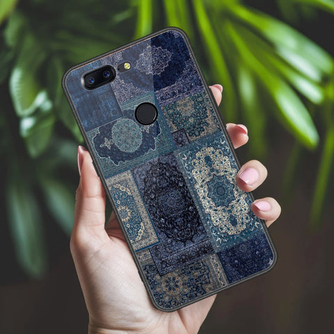 OnePlus 5T Cover - ONation Persian Rugs Series 2 - HQ Ultra Shine Premium Infinity Glass Soft Silicon Borders Case