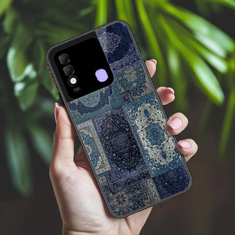 Tecno Spark 8 Cover - ONation Persian Rugs Series 2 - HQ Ultra Shine Premium Infinity Glass Soft Silicon Borders Case