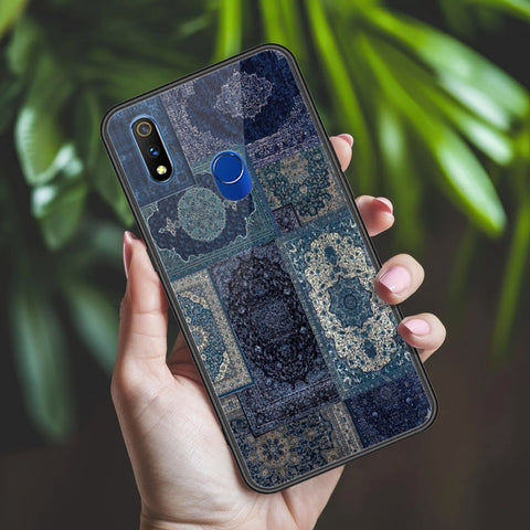 Realme 3 Pro Cover - ONation Persian Rugs Series 2 - HQ Ultra Shine Premium Infinity Glass Soft Silicon Borders Case