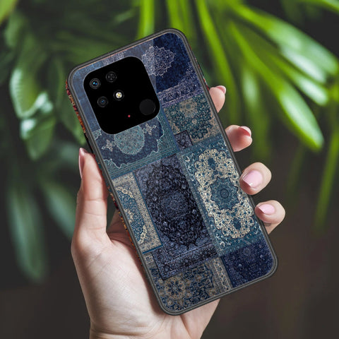 Xiaomi Redmi 10A Cover - ONation Persian Rugs Series 2 - HQ Ultra Shine Premium Infinity Glass Soft Silicon Borders Case