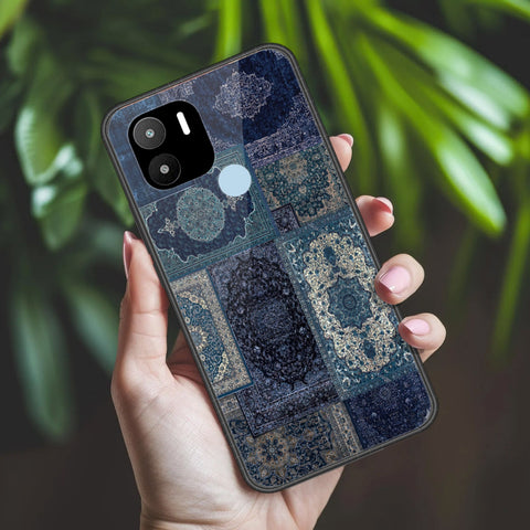 Xiaomi Redmi A1 Plus Cover - ONation Persian Rugs Series 2 - HQ Ultra Shine Premium Infinity Glass Soft Silicon Borders Case