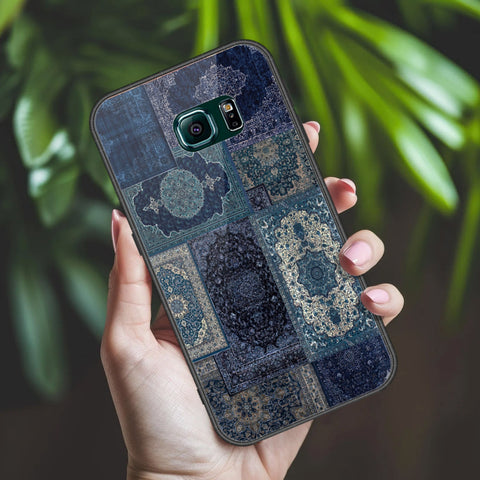 Samsung Galaxy S6 Edge Plus Cover - ONation Persian Rugs Series 2 - HQ Ultra Shine Premium Infinity Glass Soft Silicon Borders Case