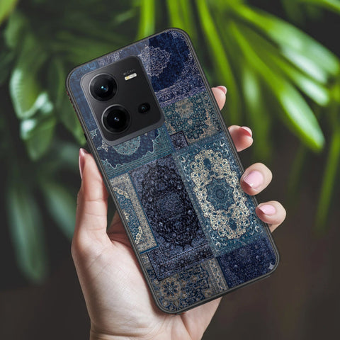 Vivo V25e Cover - ONation Persian Rugs Series 2 - HQ Ultra Shine Premium Infinity Glass Soft Silicon Borders Case