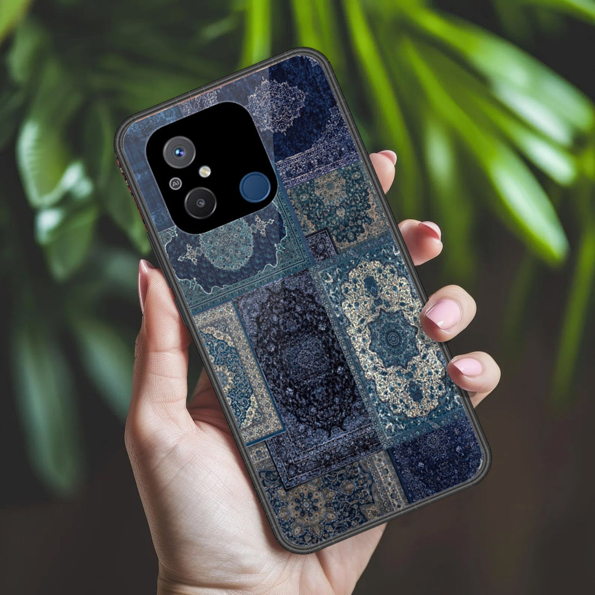 Xiaomi Redmi 12C Cover - ONation Persian Rugs Series 2 - HQ Ultra Shine Premium Infinity Glass Soft Silicon Borders Case (FAST DELIVERY AS)