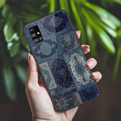 Samsung Galaxy M31s Cover - ONation Persian Rugs Series 2 - HQ Ultra Shine Premium Infinity Glass Soft Silicon Borders Case