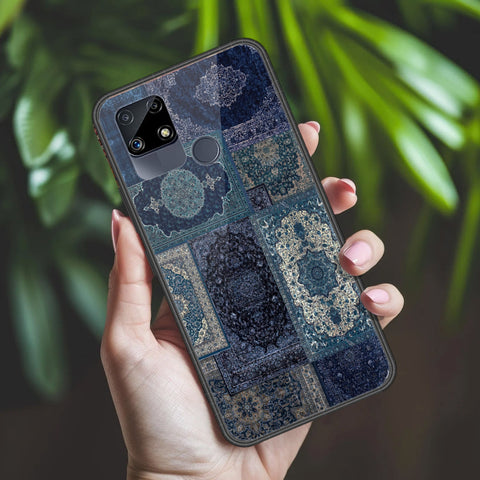 Realme Narzo 30 Cover - ONation Persian Rugs Series 2 - HQ Ultra Shine Premium Infinity Glass Soft Silicon Borders Case