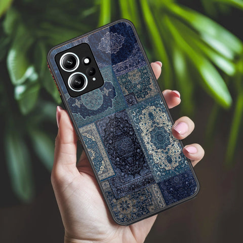 Xiaomi Redmi Note 12 4G Cover - ONation Persian Rugs Series 2 - HQ Ultra Shine Premium Infinity Glass Soft Silicon Borders Case