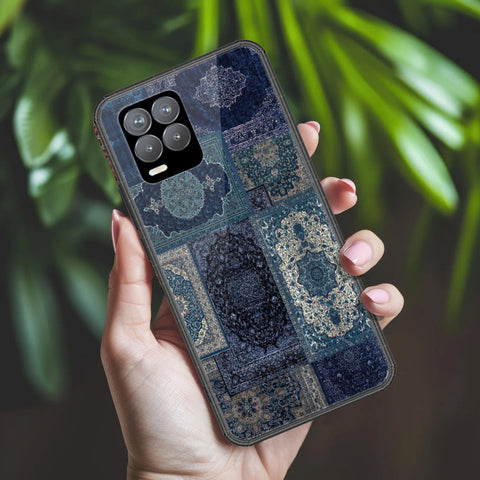 Realme 8 Cover - ONation Persian Rugs Series 2 - HQ Ultra Shine Premium Infinity Glass Soft Silicon Borders Case