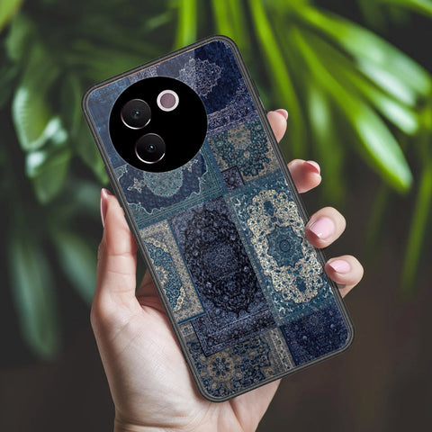 Vivo V30e Cover - ONation Persian Rugs Series 2 - HQ Ultra Shine Premium Infinity Glass Soft Silicon Borders Case