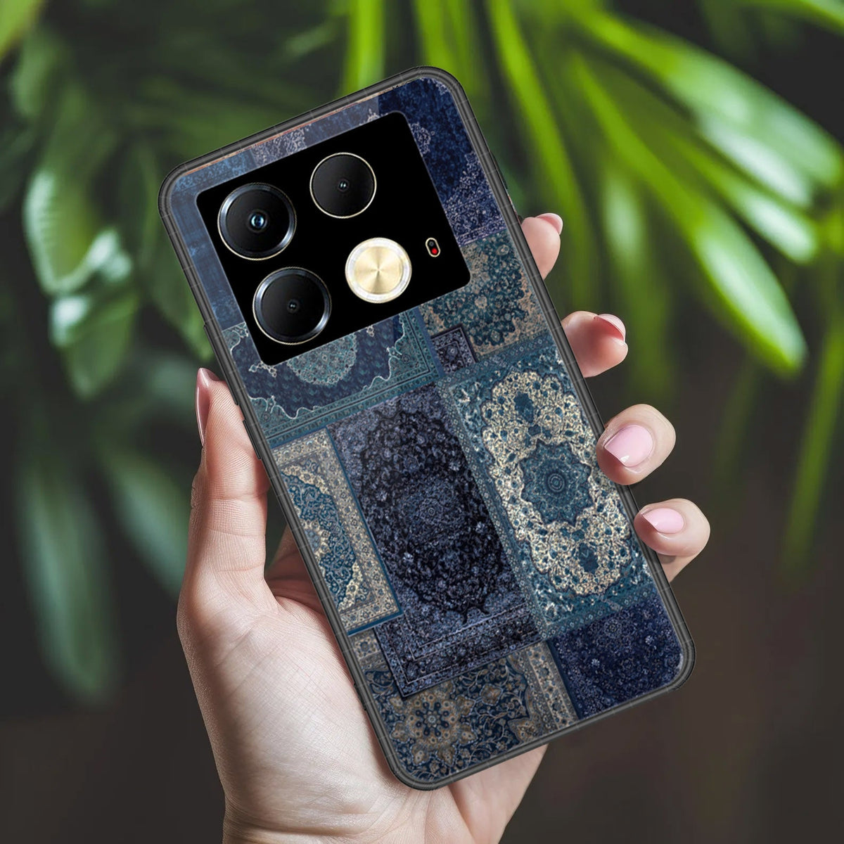 Infinix Note 40 Cover - ONation Persian Rugs Series 2 - HQ Ultra Shine Premium Infinity Glass Soft Silicon Borders Case (Fast Delivery)(AH)