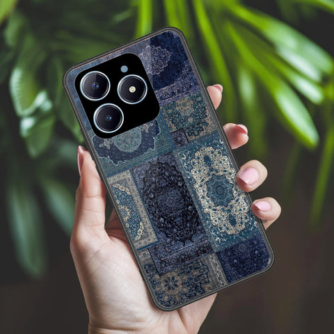 Realme C61 Cover - ONation Persian Rugs Series 2 - HQ Ultra Shine Premium Infinity Glass Soft Silicon Borders Case