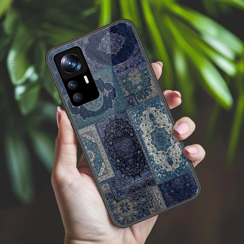 Xiaomi 12T Pro Cover - ONation Persian Rugs Series 2 - HQ Ultra Shine Premium Infinity Glass Soft Silicon Borders Case