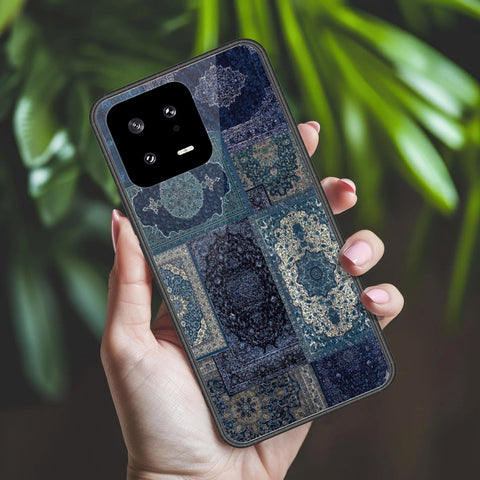 Xiaomi 13 Cover - ONation Persian Rugs Series 2 - HQ Ultra Shine Premium Infinity Glass Soft Silicon Borders Case