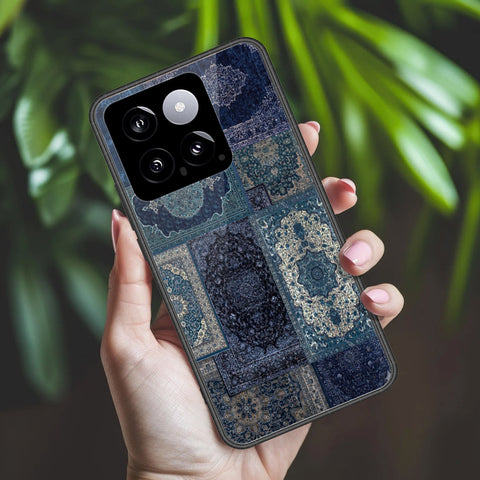 Xiaomi 14 Cover - ONation Persian Rugs Series 2 - HQ Ultra Shine Premium Infinity Glass Soft Silicon Borders Case