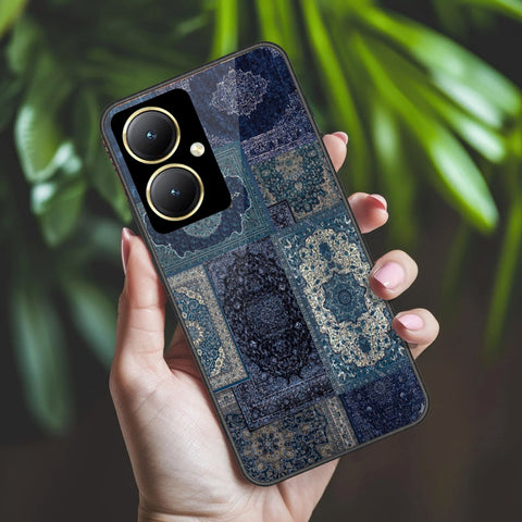 Vivo Y35 Plus Cover - ONation Persian Rugs Series 2 - HQ Ultra Shine Premium Infinity Glass Soft Silicon Borders Case
