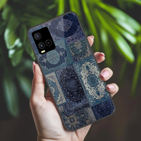 Vivo Y32 Cover - ONation Persian Rugs Series 2 - HQ Ultra Shine Premium Infinity Glass Soft Silicon Borders Case