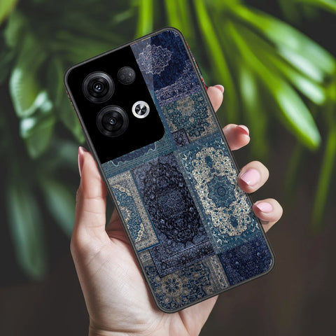 Oppo Reno 8 Pro  Cover - ONation Persian Rugs Series 2 - HQ Ultra Shine Premium Infinity Glass Soft Silicon Borders Case