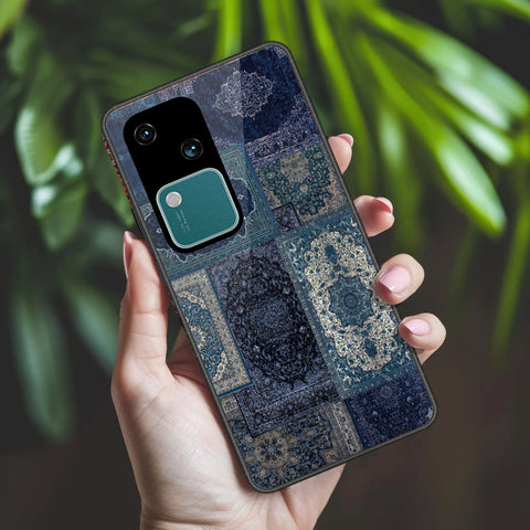 Vivo S18 Cover - ONation Persian Rugs Series 2 - HQ Ultra Shine Premium Infinity Glass Soft Silicon Borders Case