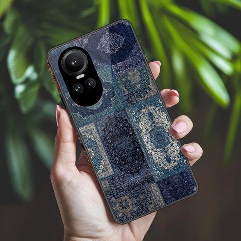 Oppo Reno 10 Pro Cover - ONation Persian Rugs Series 2 - HQ Ultra Shine Premium Infinity Glass Soft Silicon Borders Case