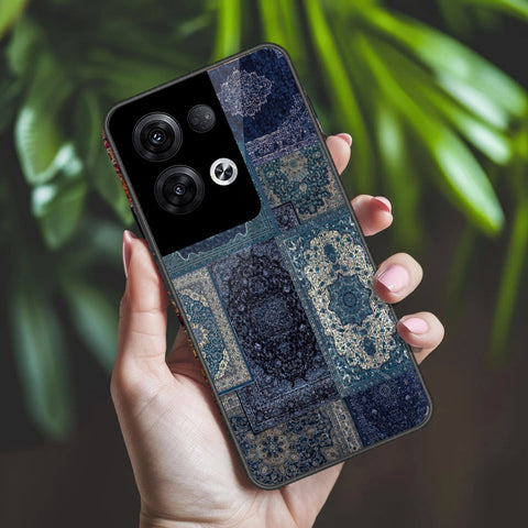 Oppo Reno 8 Pro Plus Cover - ONation Persian Rugs Series 2 - HQ Ultra Shine Premium Infinity Glass Soft Silicon Borders Case