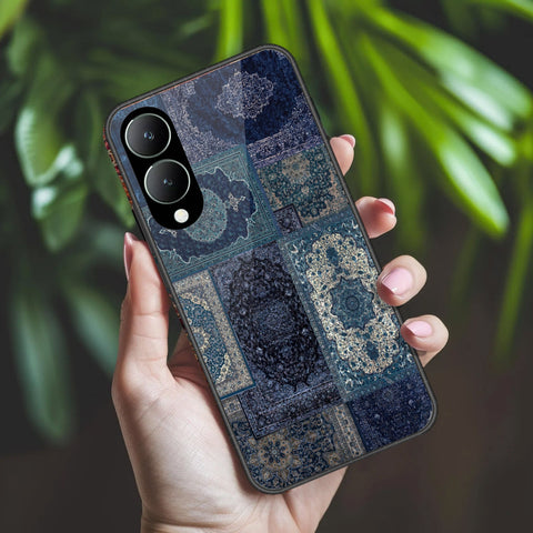 Vivo Y17s Cover - ONation Persian Rugs Series 2 - HQ Ultra Shine Premium Infinity Glass Soft Silicon Borders Case