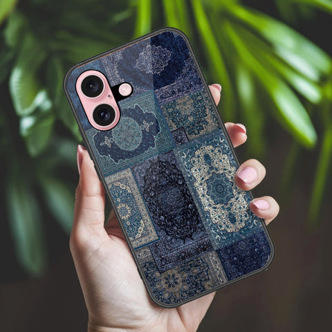 iPhone 16 - ONation Persian Rugs Series 2 - HQ Ultra Shine Premium Infinity Glass Soft Silicon Borders Case