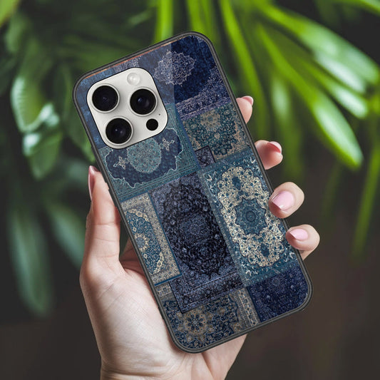 iPhone 16 Pro Max Cover - ONation Persian Rugs Series 2 - HQ Ultra Shine Premium Infinity Glass Soft Silicon Borders Case (Fast Delivery)