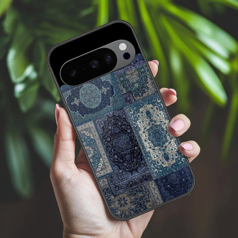 Google Pixel 9 Pro Cover - ONation Persian Rugs Series 2 - HQ Ultra Shine Premium Infinity Glass Soft Silicon Borders Case
