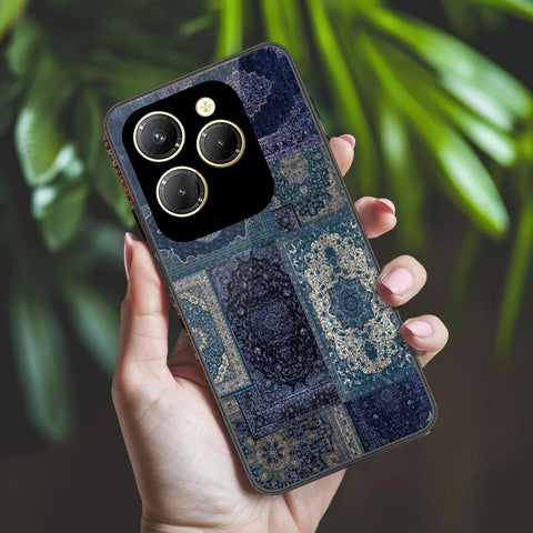 Infinix Hot 40 Pro Cover - ONation Persian Rugs Series 2 - HQ Ultra Shine Premium Infinity Glass Soft Silicon Borders Case