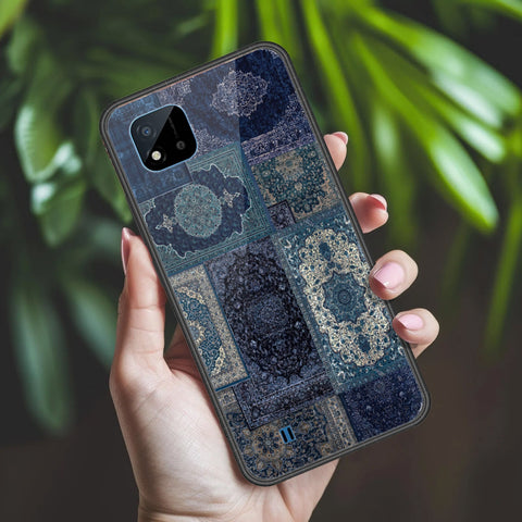 Realme C20A Cover - ONation Persian Rugs Series 2 - HQ Ultra Shine Premium Infinity Glass Soft Silicon Borders Case