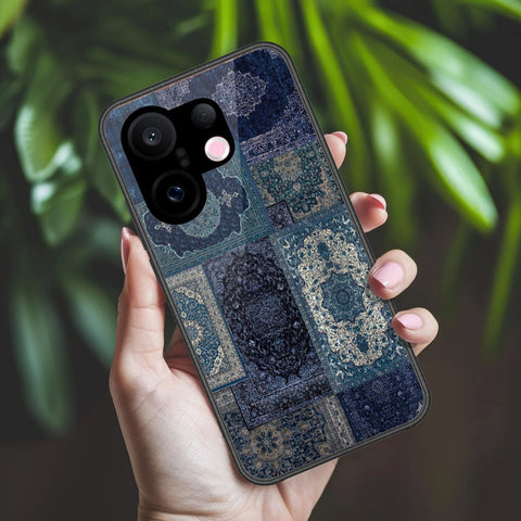 Vivo X200 FE Cover - ONation Persian Rugs Series 2 - HQ Ultra Shine Premium Infinity Glass Soft Silicon Borders Case (Fast Delivery)(AF)