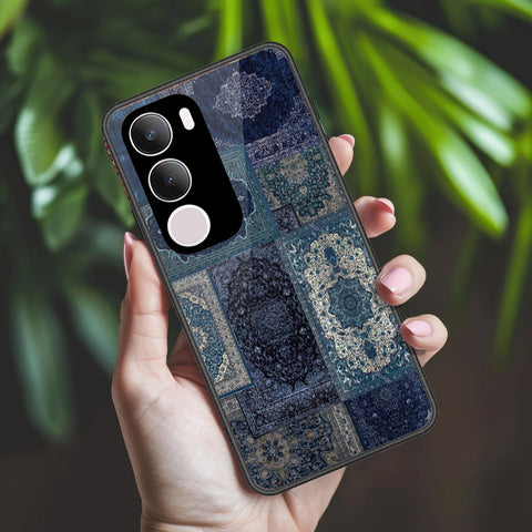 Vivo Y19s Pro Cover - ONation Persian Rugs Series 2 - HQ Ultra Shine Premium Infinity Glass Soft Silicon Borders Case