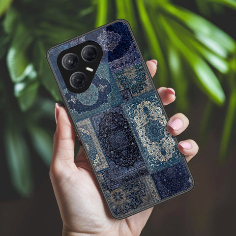 Tecno Pova 7 4G Cover - ONation Persian Rugs Series 2 - HQ Ultra Shine Premium Infinity Glass Soft Silicon Borders Case