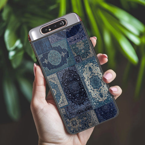 Samsung Galaxy A90 Cover - ONation Persian Rugs Series 2 - HQ Ultra Shine Premium Infinity Glass Soft Silicon Borders Case