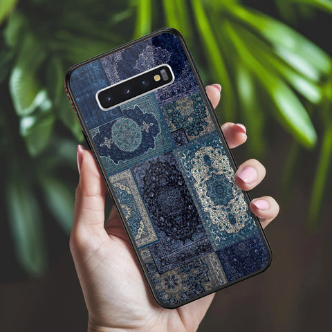 Samsung Galaxy S10 Cover - ONation Persian Rugs Series 2 - HQ Ultra Shine Premium Infinity Glass Soft Silicon Borders Case