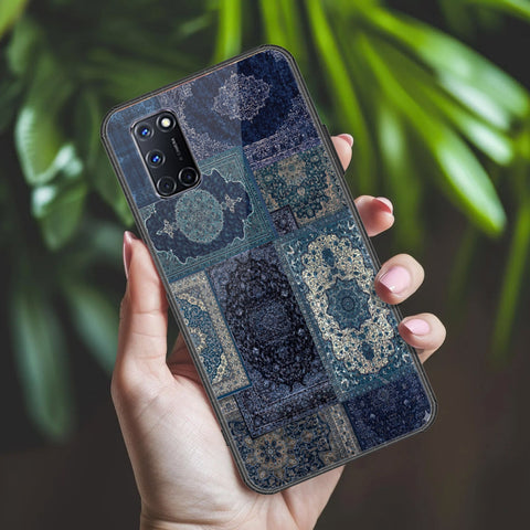 Oppo A92 Cover - ONation Persian Rugs Series 2 - HQ Ultra Shine Premium Infinity Glass Soft Silicon Borders Case