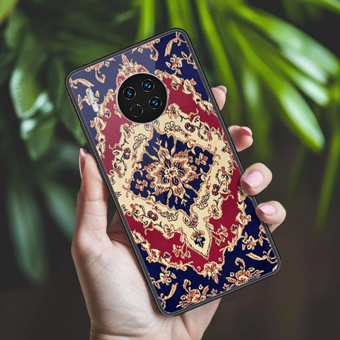 Huawei Mate 30 Cover - ONation Persian Rugs Series 2 - HQ Ultra Shine Premium Infinity Glass Soft Silicon Borders Case