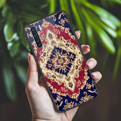 Oppo A91 Cover - ONation Persian Rugs Series 2 - HQ Ultra Shine Premium Infinity Glass Soft Silicon Borders Case