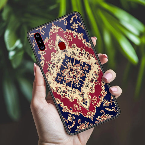 Samsung Galaxy A20s Cover - ONation Persian Rugs Series 2 - HQ Ultra Shine Premium Infinity Glass Soft Silicon Borders Case