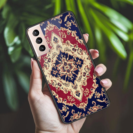 Samsung Galaxy S21 Plus 5G Cover - ONation Persian Rugs Series 2 - HQ Ultra Shine Premium Infinity Glass Soft Silicon Borders Case (Fast Delivery)