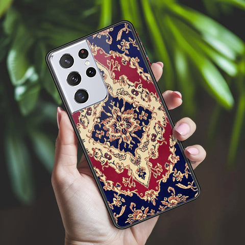 Samsung Galaxy S21 Ultra 5G Cover - ONation Persian Rugs Series 2 - HQ Ultra Shine Premium Infinity Glass Soft Silicon Borders Case